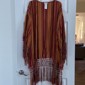 Free People fringe kimono